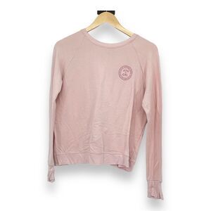 Athleta Girl Pink Pullover Sweatshirt Tulip Back Opening Sz. XXL 16